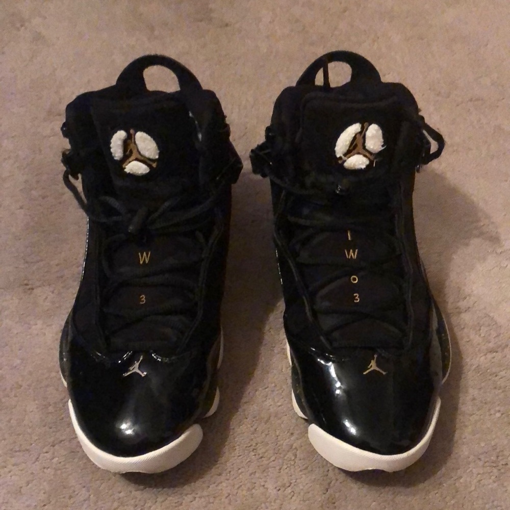 Nike Air Jordan 6 Rings Black/Metallic/Gold Shoes